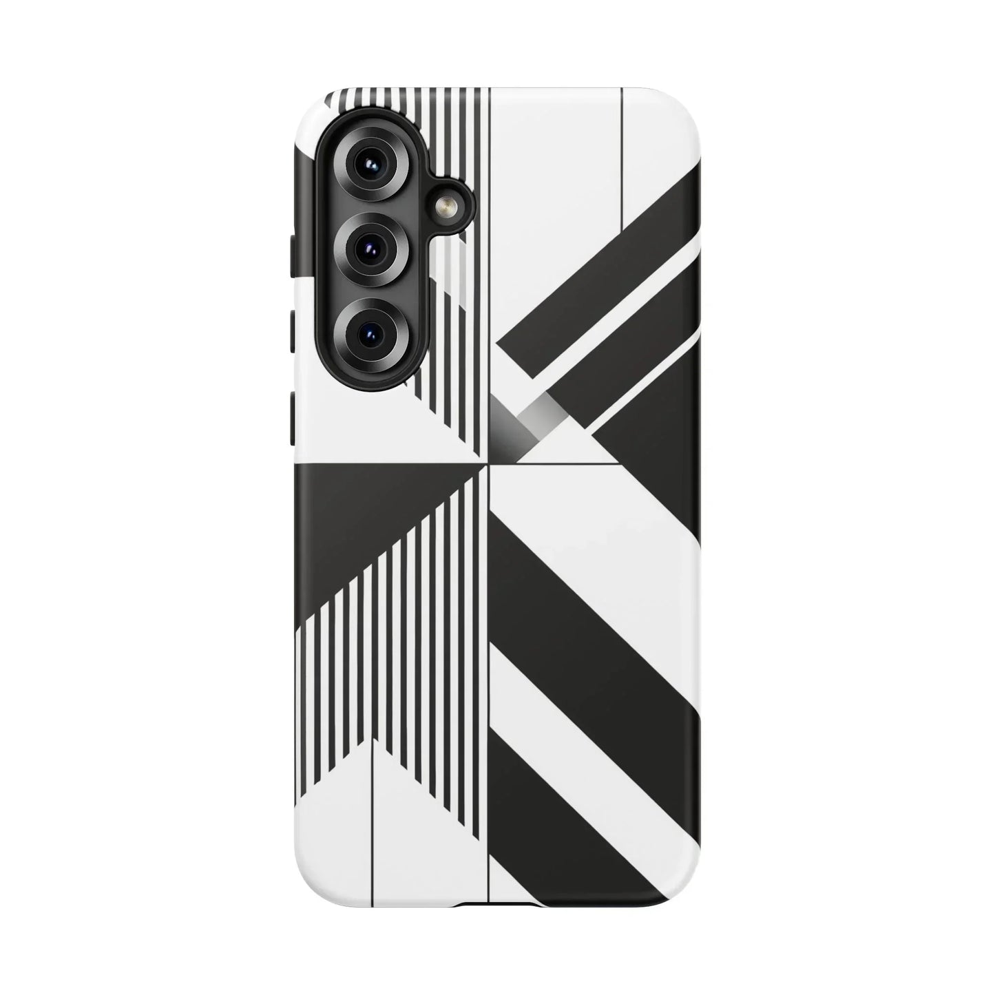 Monochrome Tough Phone Case for iPhone 11-16 and Samsung Galaxy S10–S25 Models - KarArmDesign