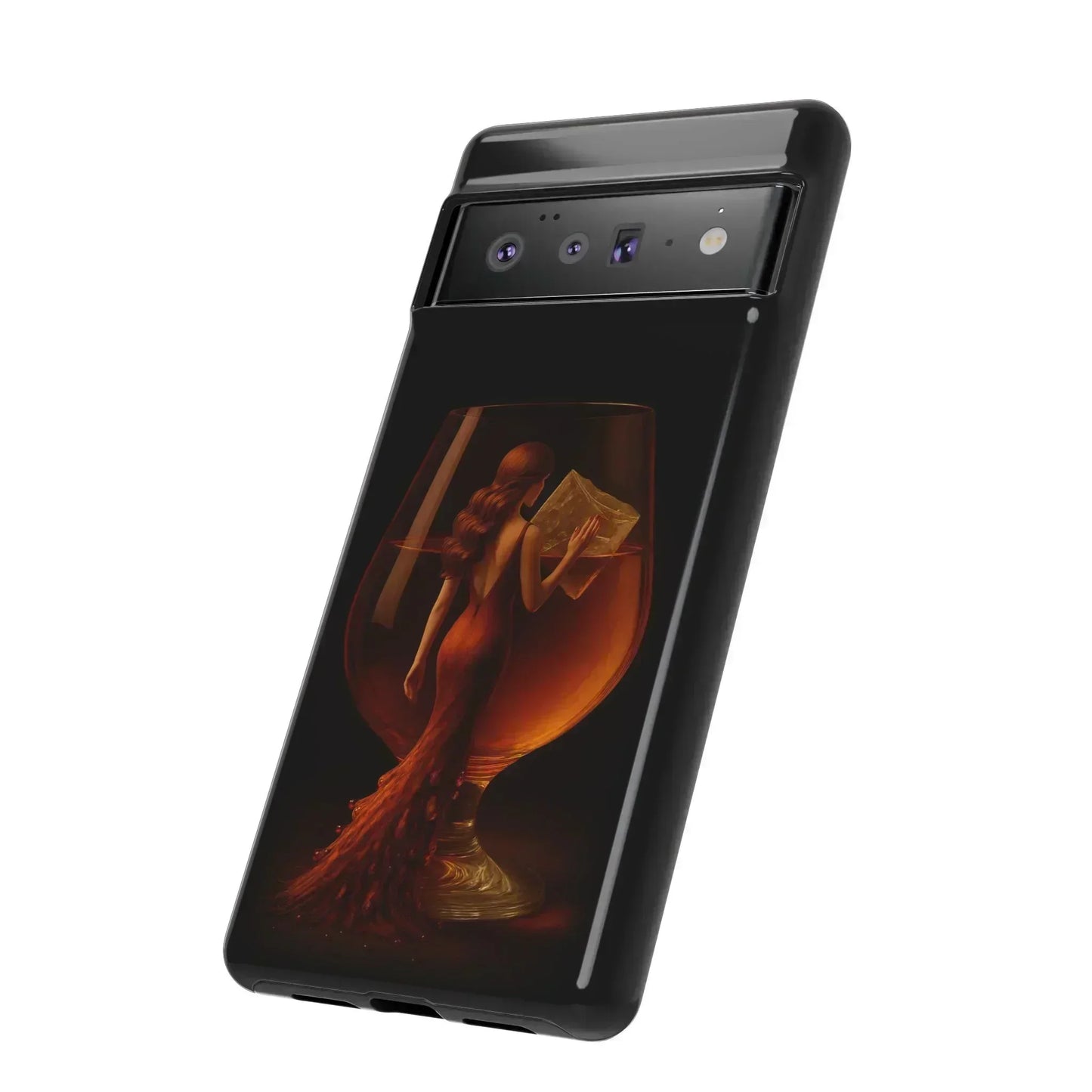Elegant Midnight Lady Phone Case for iPhone 8-16 and Google Pixel up to 9 Models - KarArmDesign