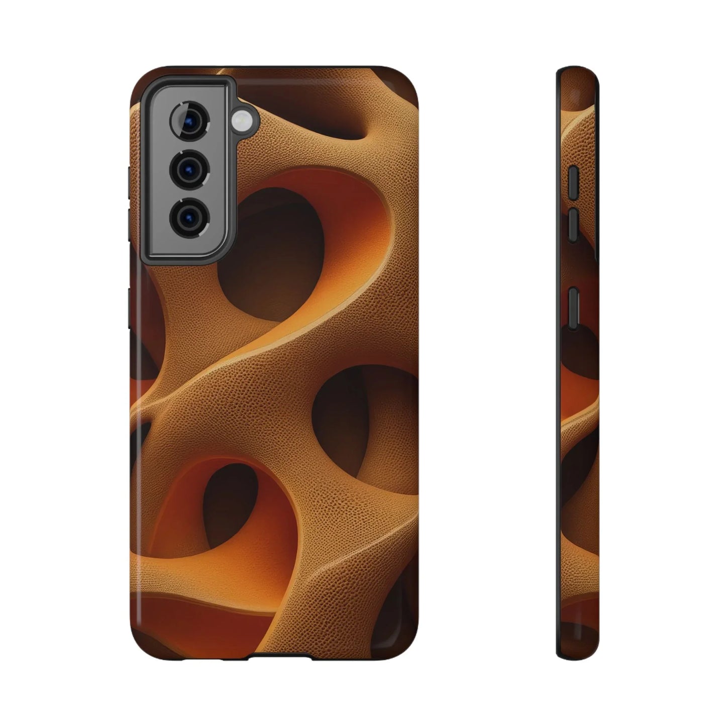Amber Flow Phone Case for iPhone 11-17 and Samsung Galaxy S21-S22 Models - KarArmDesign
