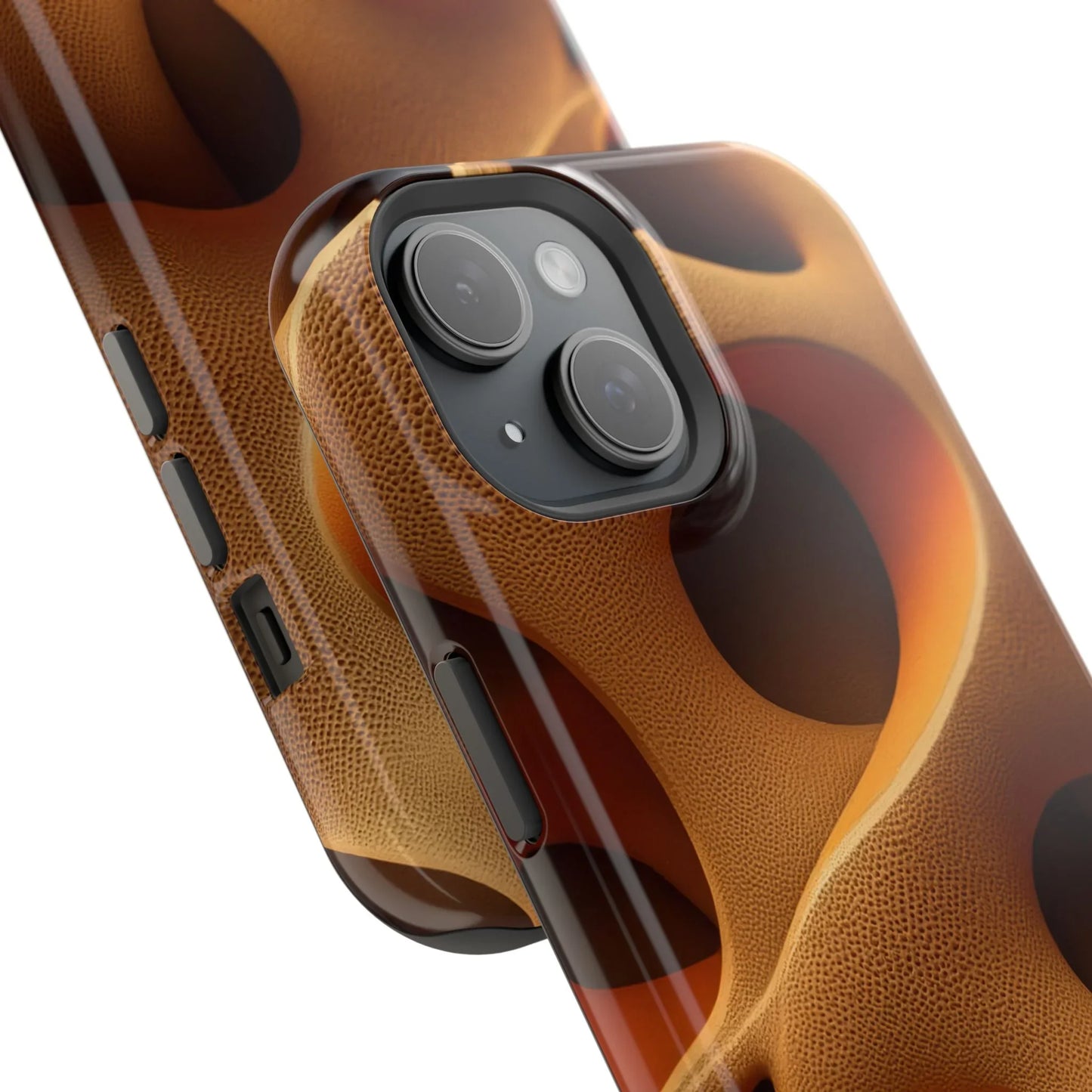Amber Flow Phone Case for iPhone 11-17 and Samsung Galaxy S21-S22 Models - KarArmDesign