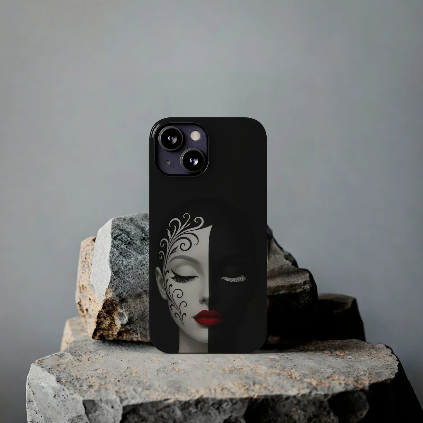 Artistic Head Design Phone Case for iPhone 7-16 Models - KarArmDesign