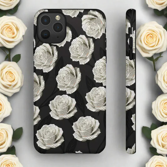 Silent Bloom Phone Case Tough Cases for iPhone 8-16 and Google Pixel up to 9 Models - KarArmDesign