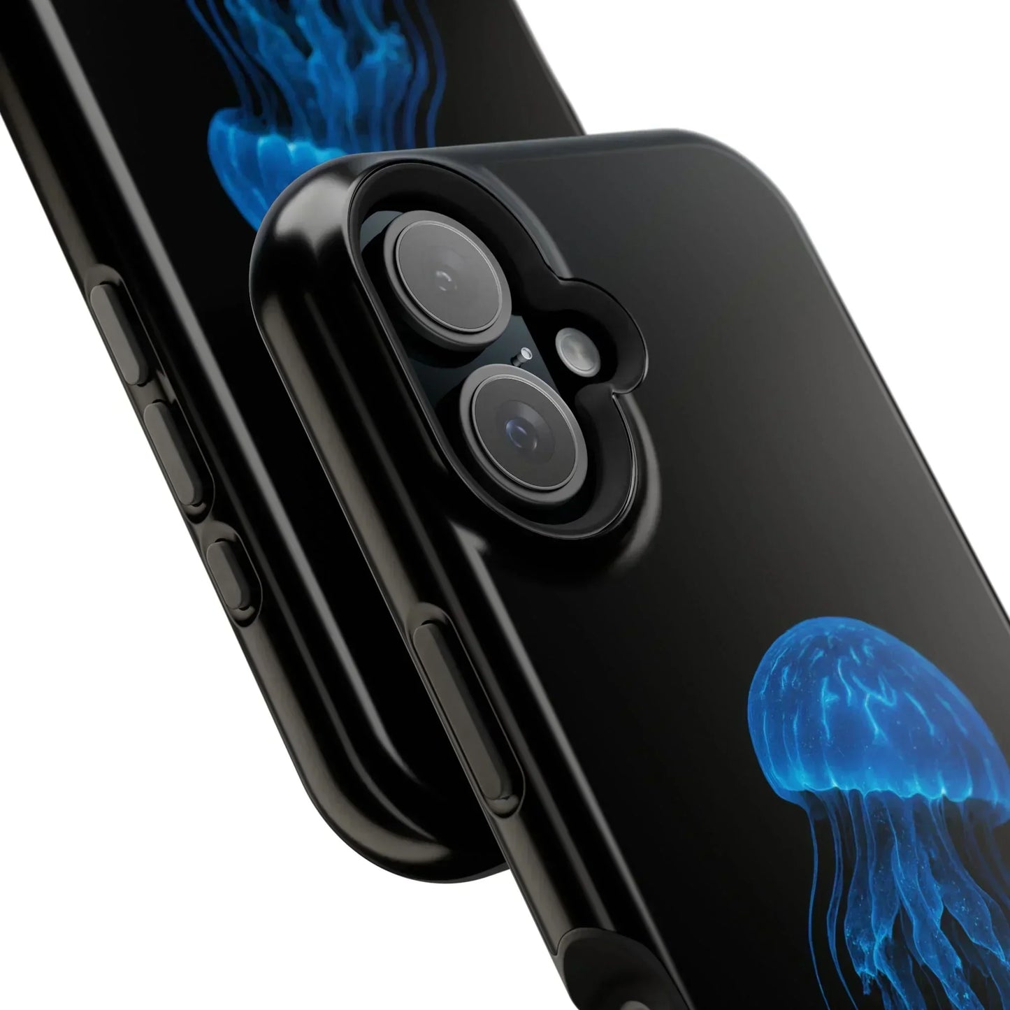 Blue Jellyfish Phone Case for iPhone 12-16 and Samsung Galaxy S21-S22 Models - KarArmDesign