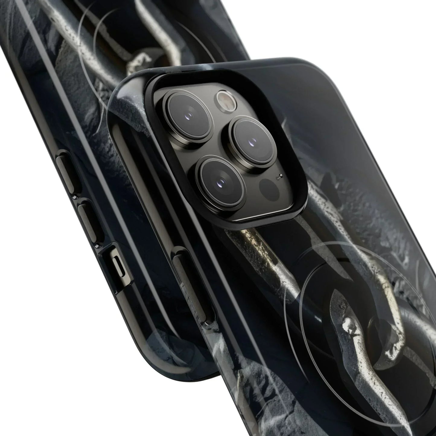 “Iron Chain” Tough Magnetic Phone Case for iPhone 14-16 Models - KarArmDesign