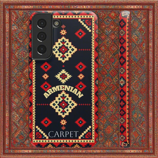 Armenian Carpet Design Phone Case for Samsung Galaxy and Google Pixel Models - KarArmDesign