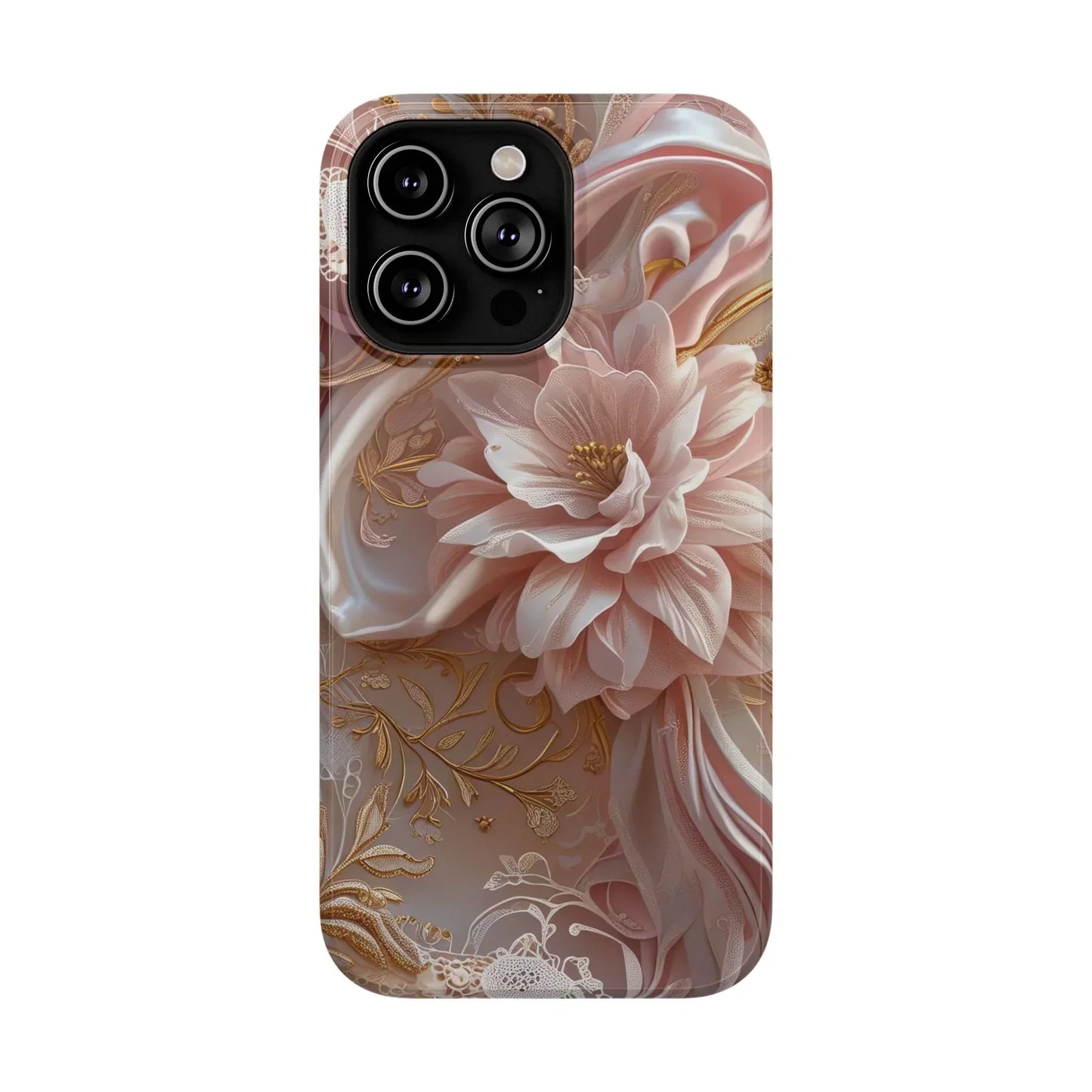Elegant Floral Impact-Resistant Phone Case for iPhone 12-16 and Samsung Galaxy S21-S22 Models - KarArmDesign