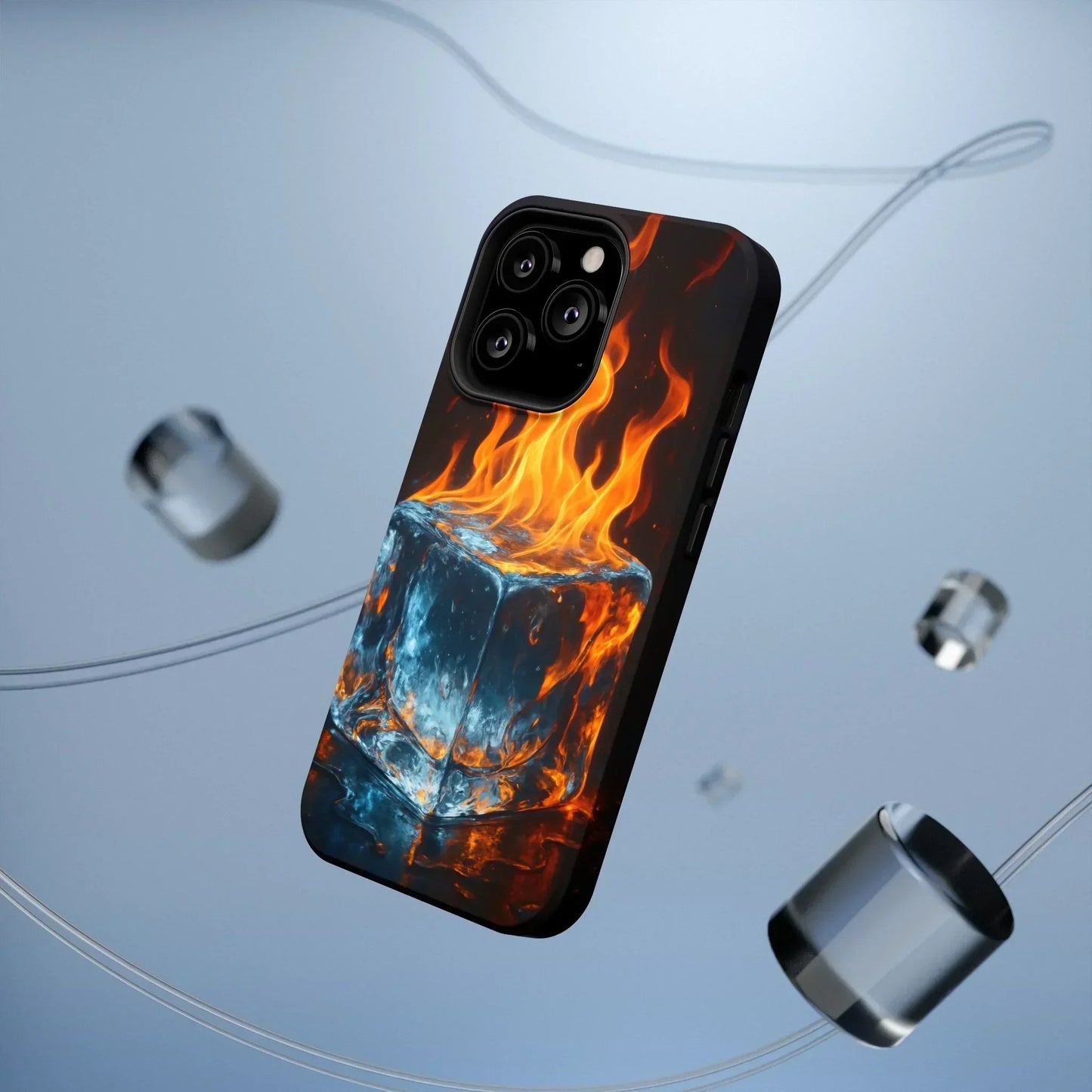 Flame Ice Phone Case for iPhone 12-16 and Samsung Galaxy S21-S22 - KarArmDesign
