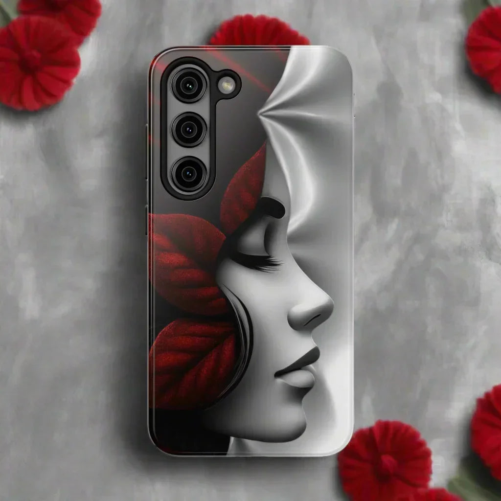 Whispered Grace Phone Case for iPhone 7-17 and Samsung Galaxy S21-S25 Models - KarArmDesign