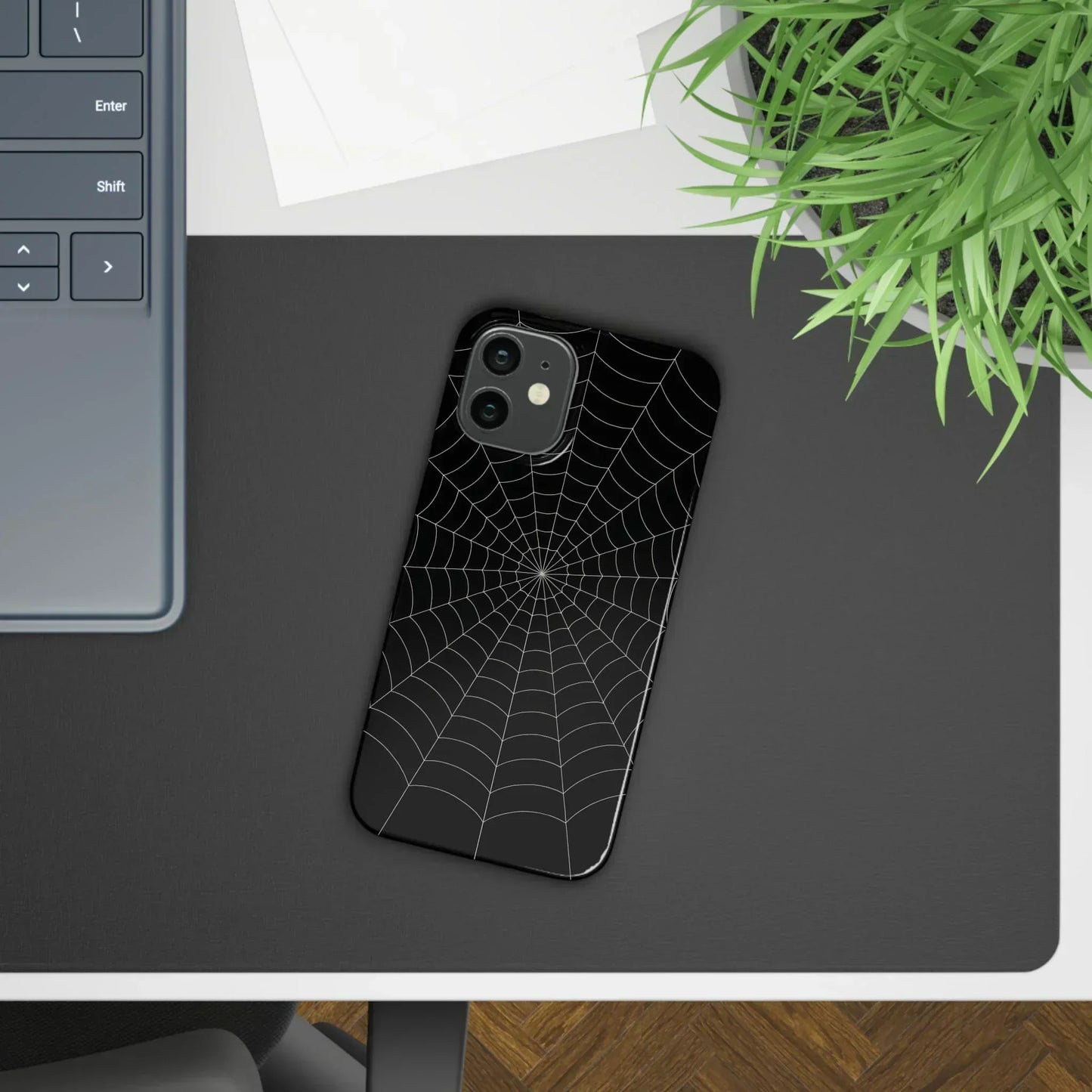 Spider Web Phone Case Slim Cases for iPhone 12-16 Models - KarArmDesign
