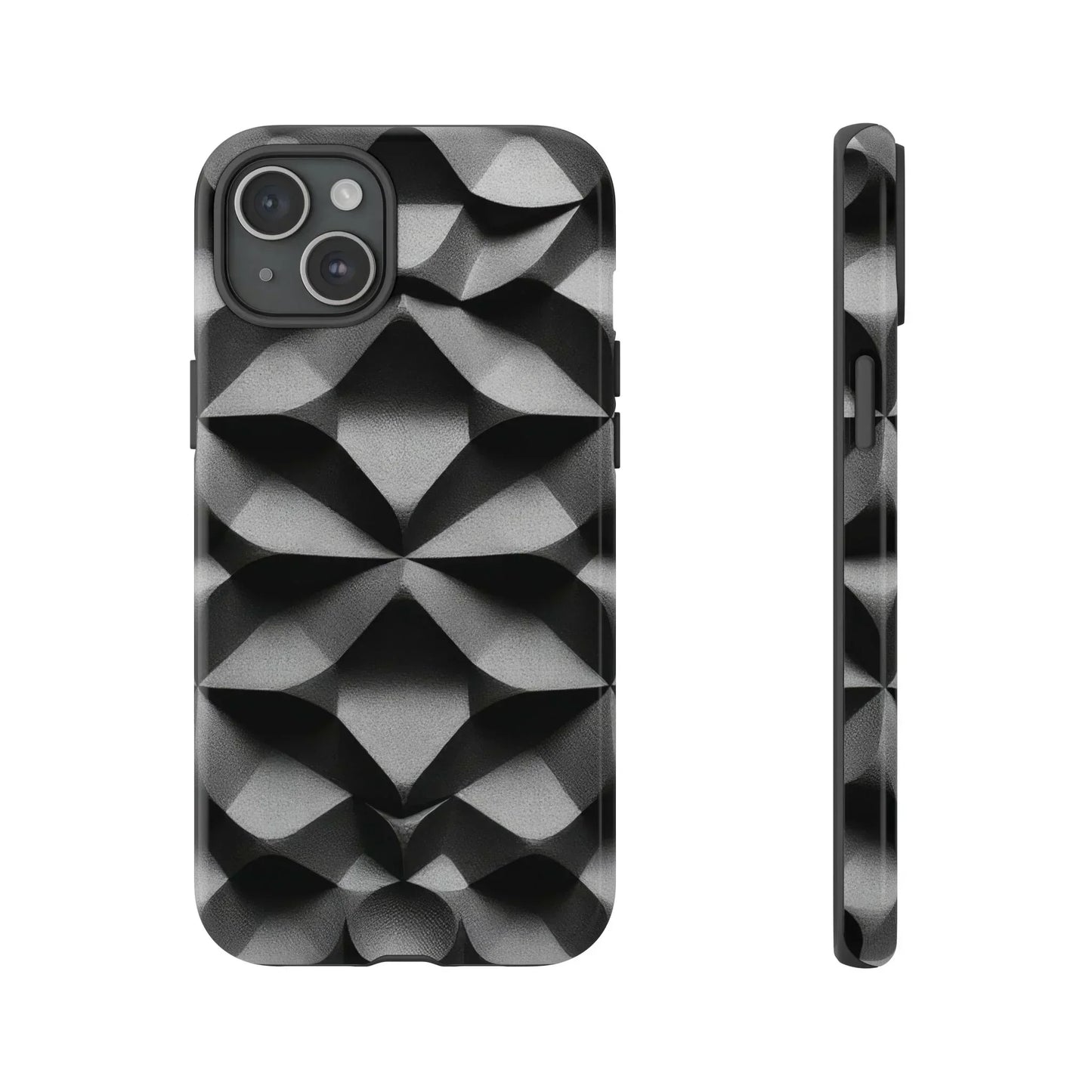 3D Geometric Phone Case for iPhone 8–16 Models - KarArmDesign