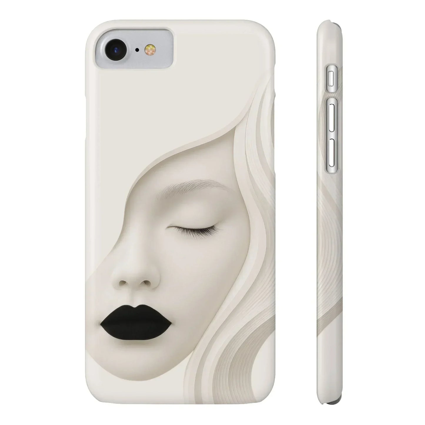 Minimalist Face Phone Case for iPhone 7-16 Models - KarArmDesign
