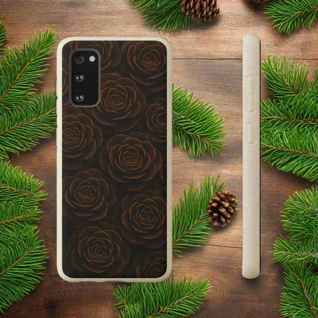 Wooden Roses Phone Case for iPhone 11-16 and Samsung Galaxy S20-S22 Models - KarArmDesign