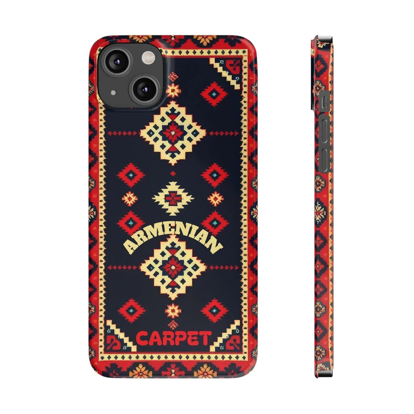 Armenian Carpet Pattern Traditional Ethnic Design Phone Case for iPhone 7-16 Models - KarArmDesign