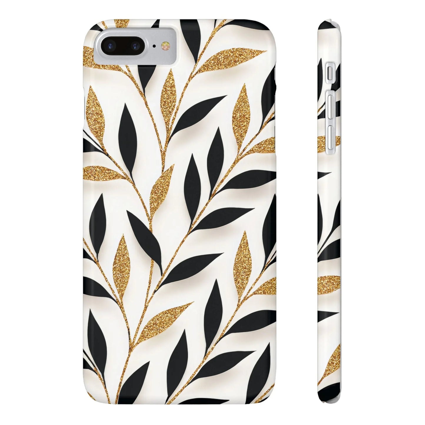 Botanical Gold Leaf Phone Case for iPhone 7-16 Models - KarArmDesign