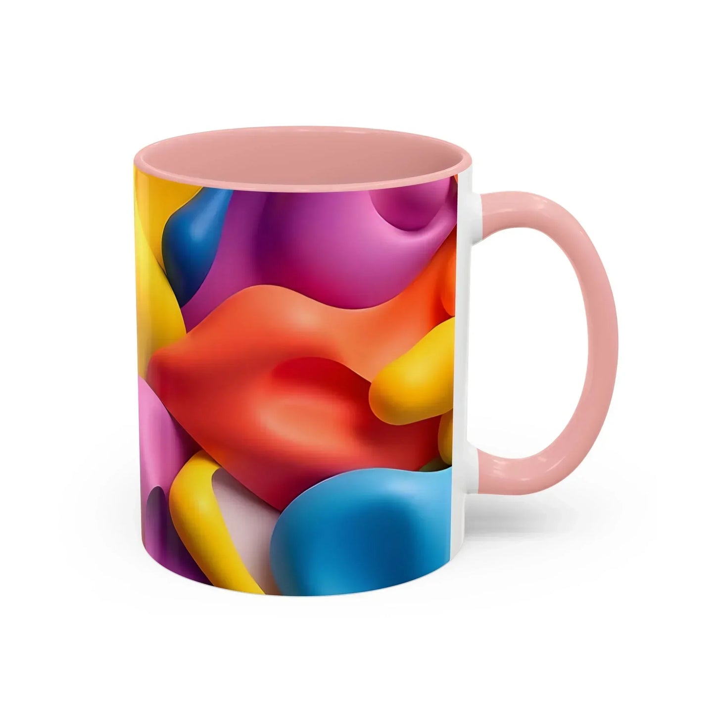 Bold Geometric Accent Coffee Ceramic Mug - KarArmDesign