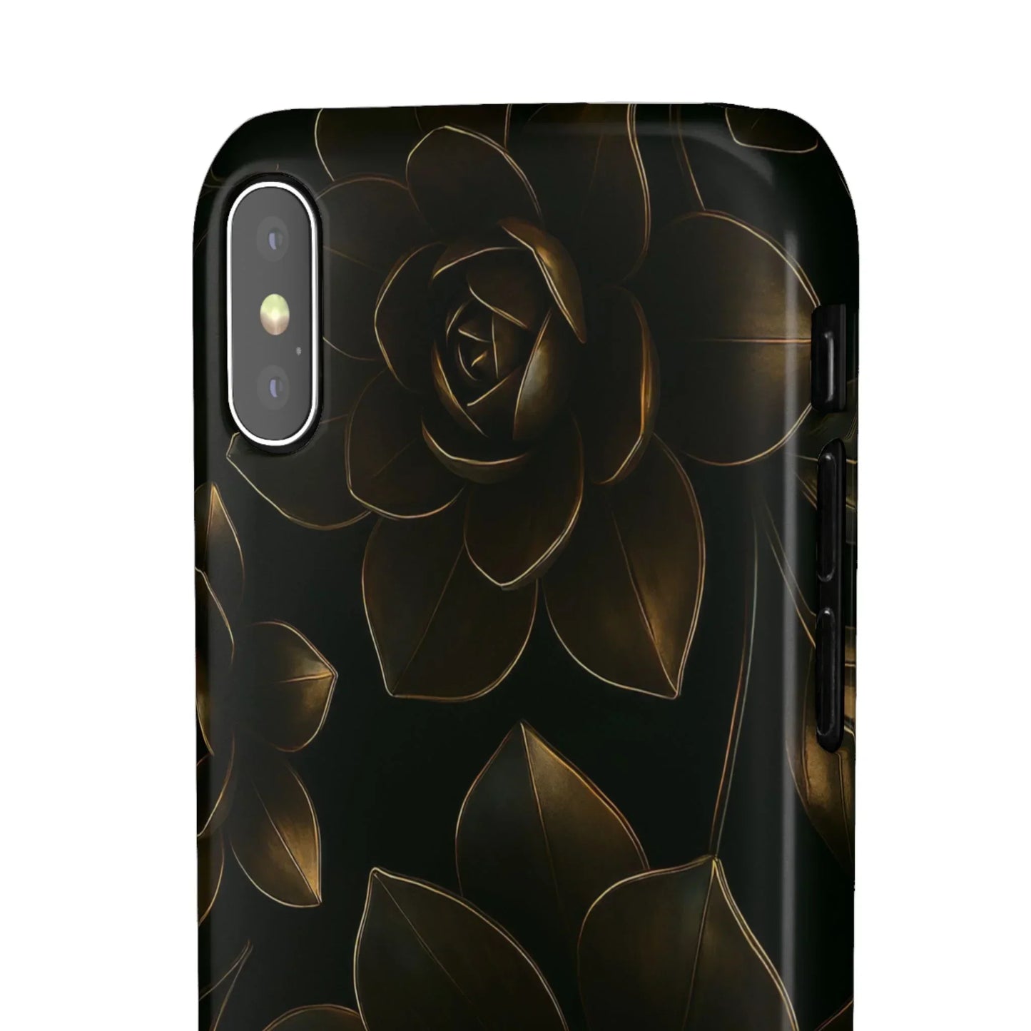 Metal Flower Phone Case for iPhone 7-16 and Galaxy S10-S24 Models - KarArmDesign