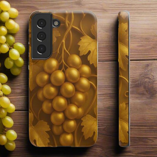 Golden Grapes Phone Case for Samsung Galaxy S10-S25 Models - KarArmDesign