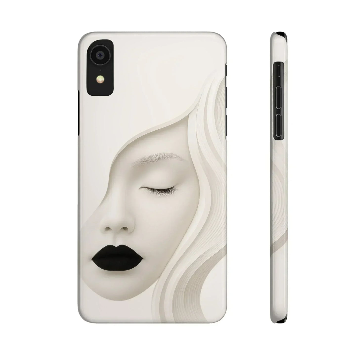 Minimalist Face Phone Case for iPhone 7-16 Models - KarArmDesign