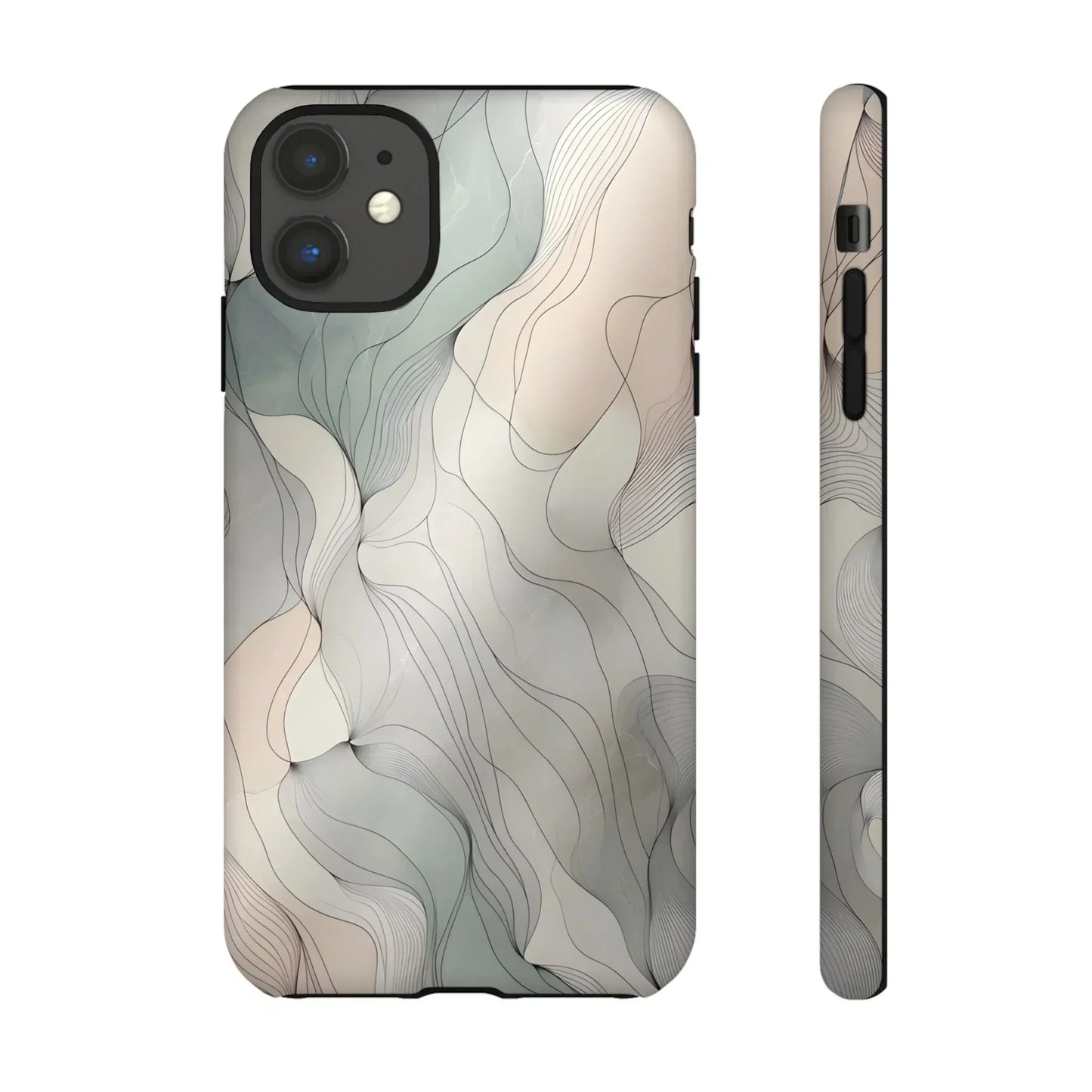 Pastel Wave Phone Case – Minimalist Design for iPhone & Pixel - KarArmDesign