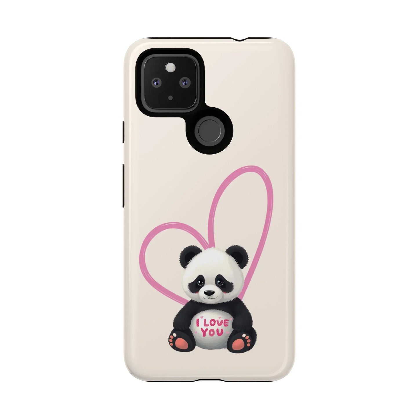 Cute Panda Heart Love Phone Case for Google Pixel up to 9 Models - KarArmDesign