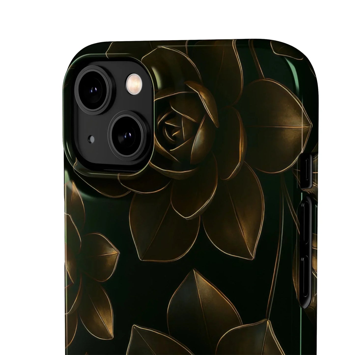 Metal Flower Phone Case for iPhone 7-16 and Galaxy S10-S24 Models - KarArmDesign