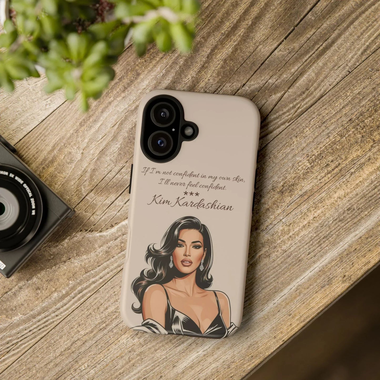 Kim Kardashian Quote Phone Case – Illustrated for iPhone 15 and 16 Models - KarArmDesign