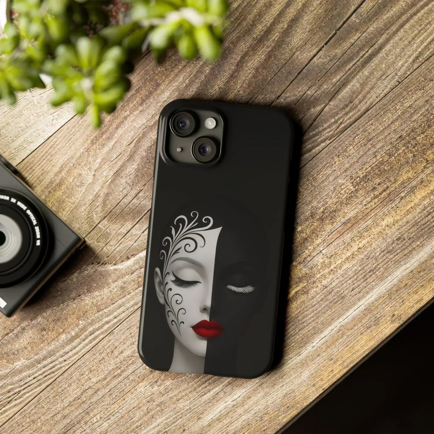 Artistic Head Design Phone Case for iPhone 7-16 Models - KarArmDesign