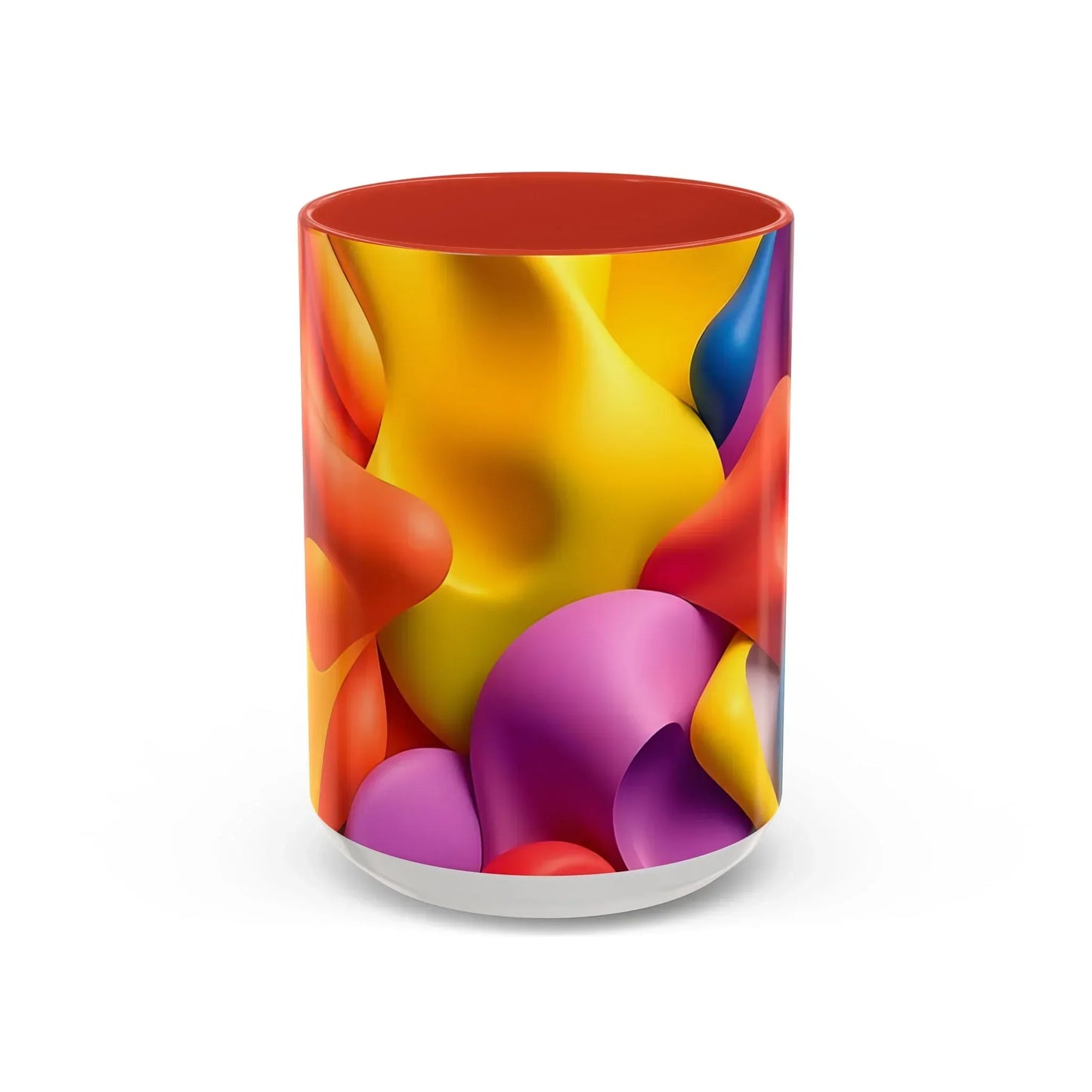 Bold Geometric Accent Coffee Ceramic Mug - KarArmDesign