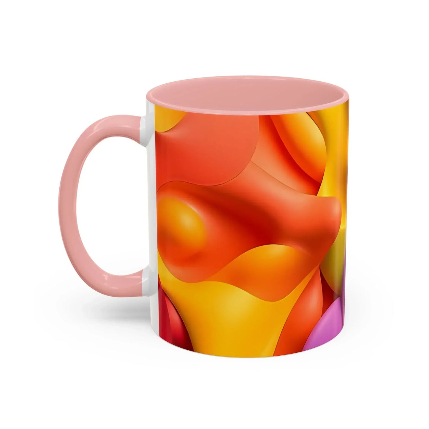 Bold Geometric Accent Coffee Ceramic Mug - KarArmDesign
