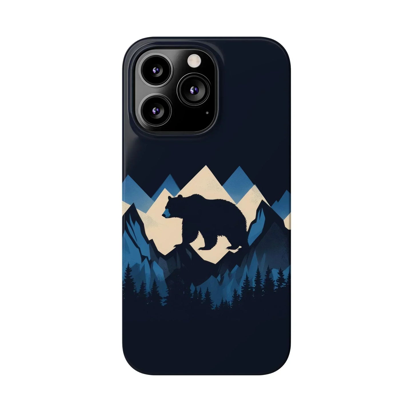 Wild Bear in the Peaks – Mountain Adventure Slim Phone Case for iPhone 7-16 Models - KarArmDesign