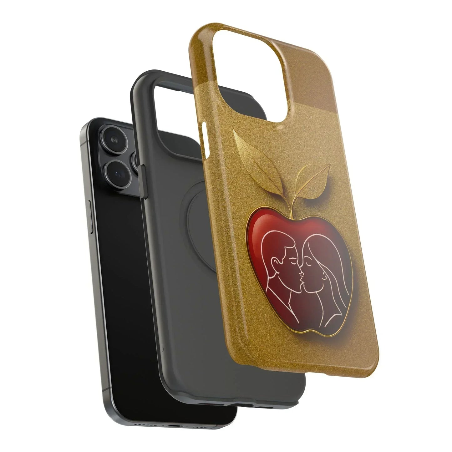 Romantic Apple Phone Case for iPhone 12-16 Models - KarArmDesign