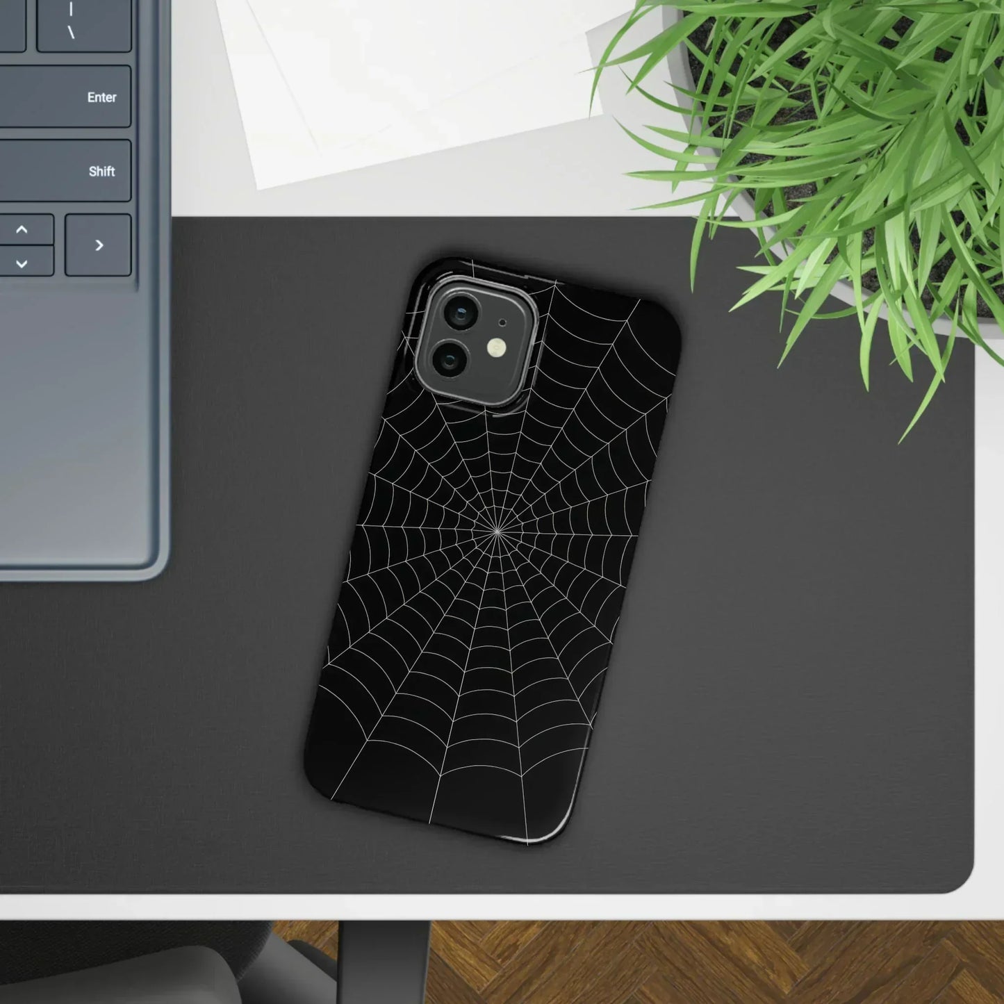 Spider Web Phone Case Slim Cases for iPhone 12-16 Models - KarArmDesign