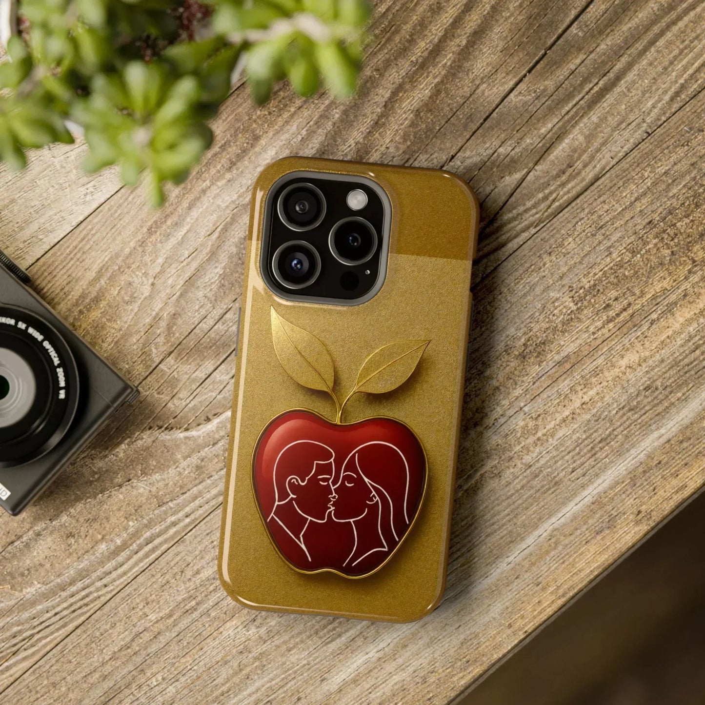 Romantic Apple Phone Case for iPhone 12-16 Models - KarArmDesign