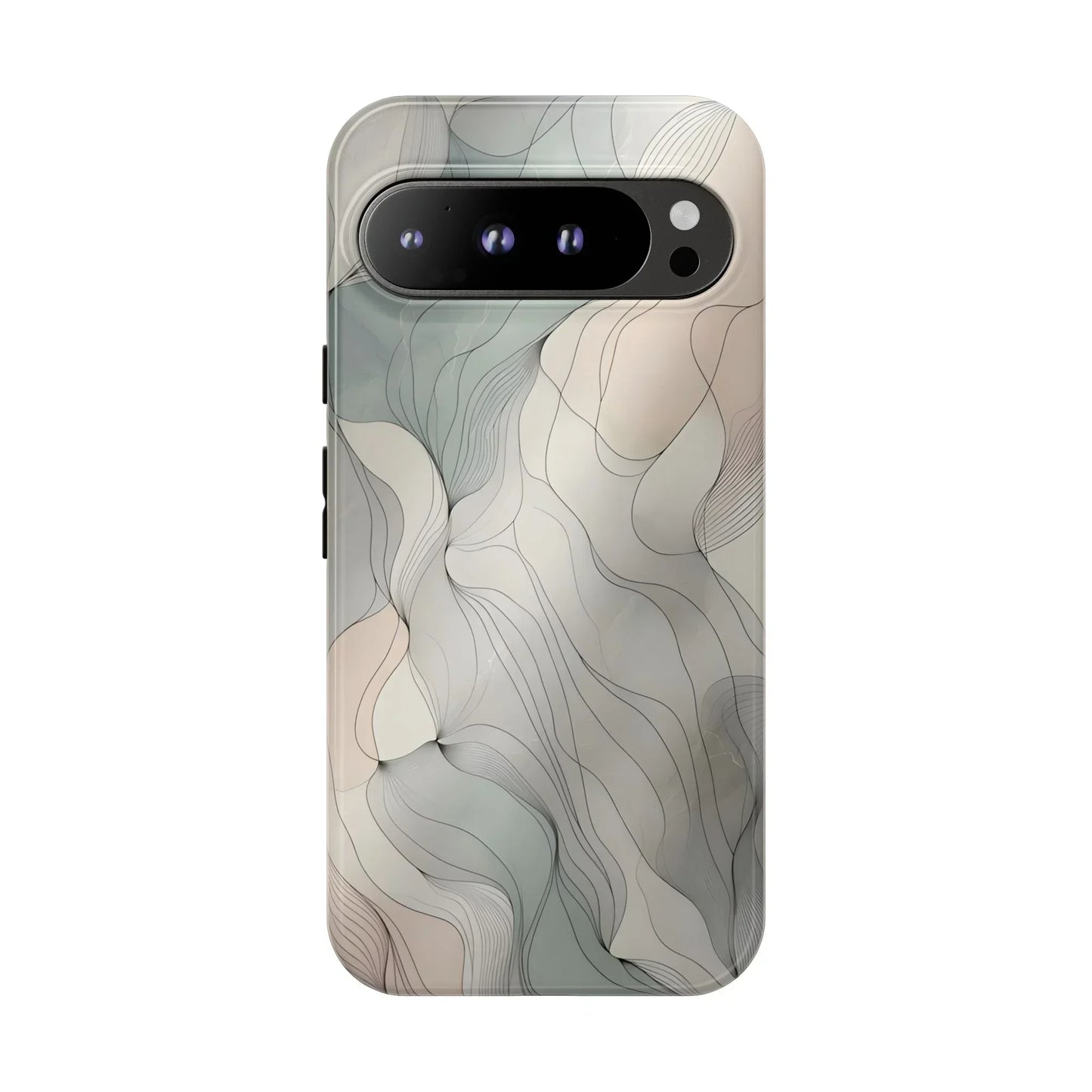 Pastel Wave Phone Case – Minimalist Design for iPhone & Pixel - KarArmDesign