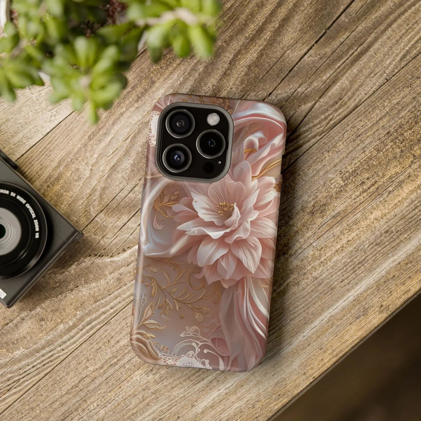 Elegant Floral Impact-Resistant Phone Case for iPhone 12-16 and Samsung Galaxy S21-S22 Models - KarArmDesign