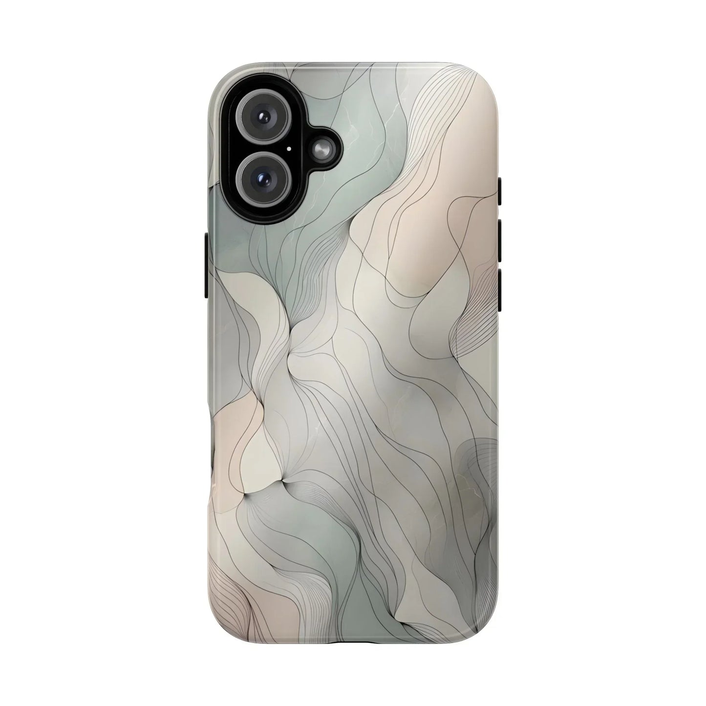 Pastel Wave Phone Case – Minimalist Design for iPhone & Pixel - KarArmDesign