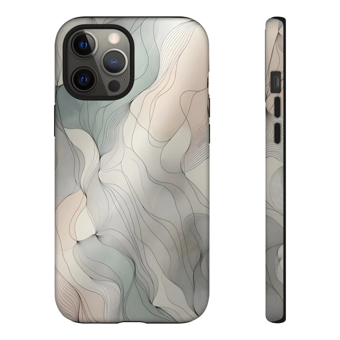Pastel Wave Phone Case – Minimalist Design for iPhone & Pixel - KarArmDesign
