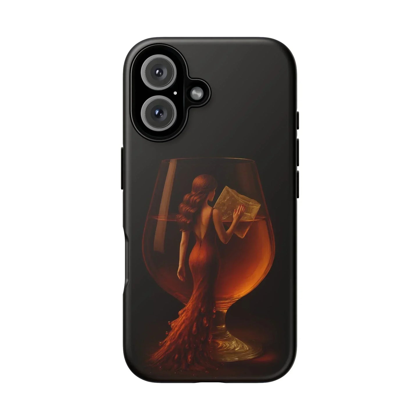 Elegant Midnight Lady Phone Case for iPhone 8-16 and Google Pixel up to 9 Models - KarArmDesign