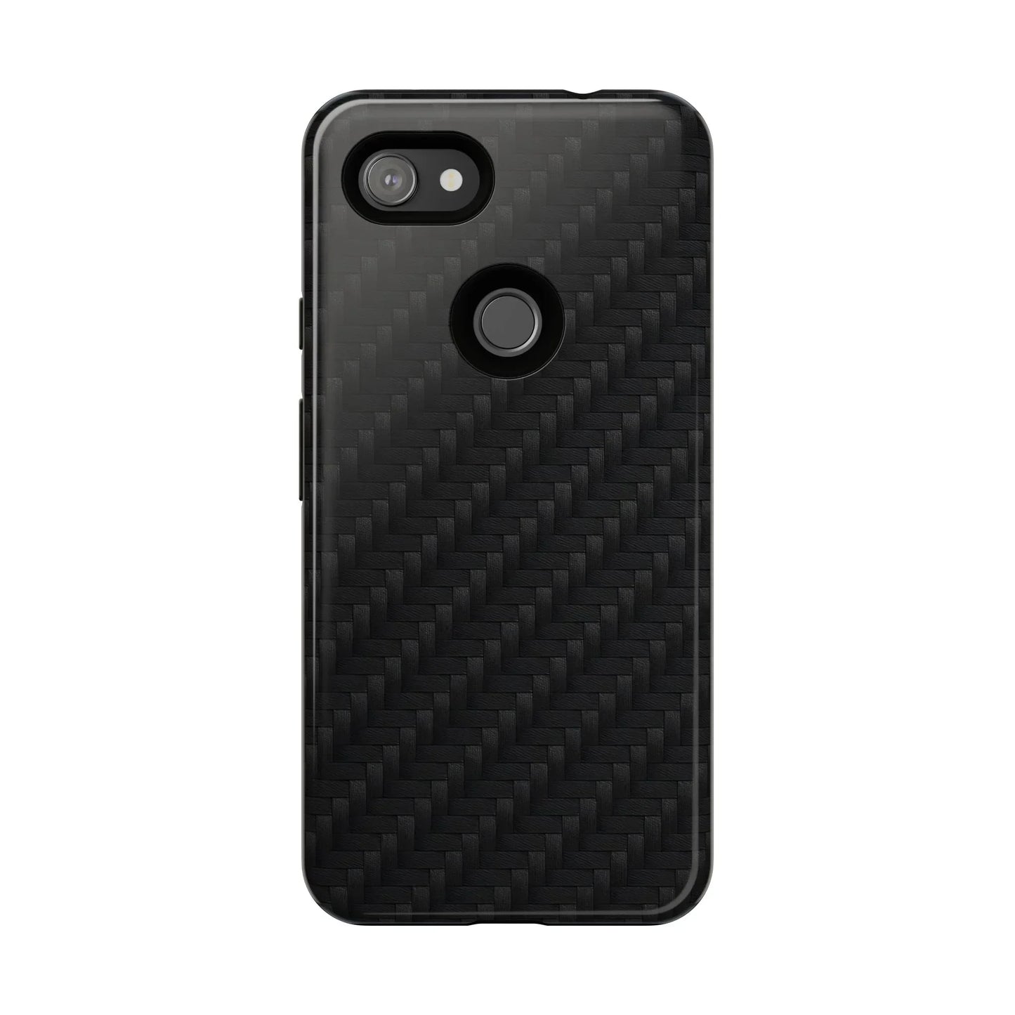 Black Carbon Phone Case Tough Case for iPhone 8-16 and Google Pixel up to 9 Models - KarArmDesign