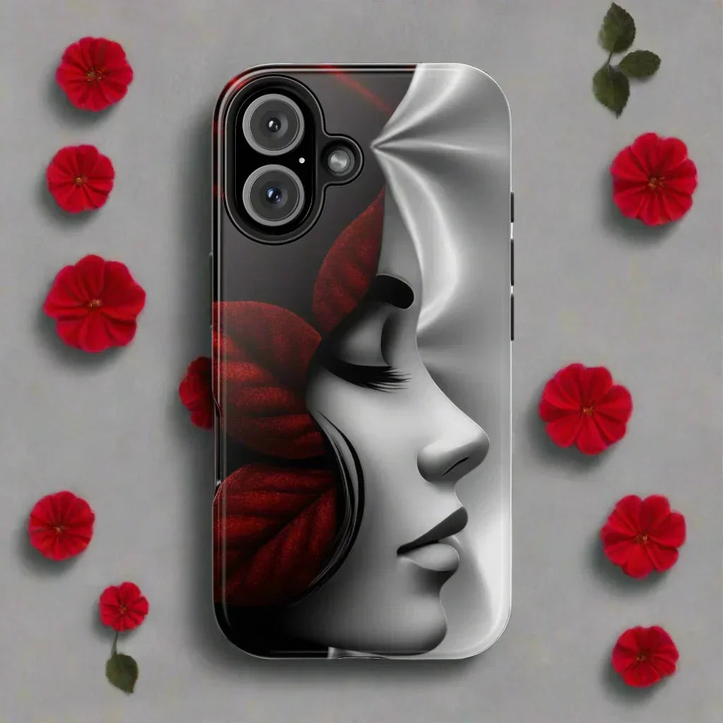 Whispered Grace Phone Case for iPhone 7-17 and Samsung Galaxy S21-S25 Models - KarArmDesign