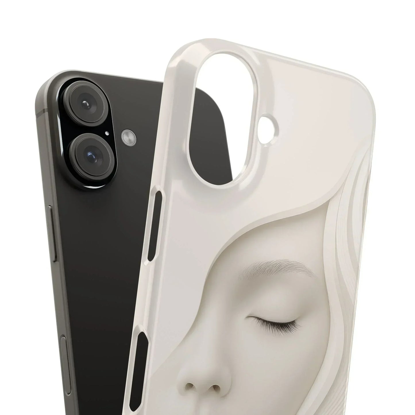 Minimalist Face Phone Case for iPhone 7-16 Models - KarArmDesign
