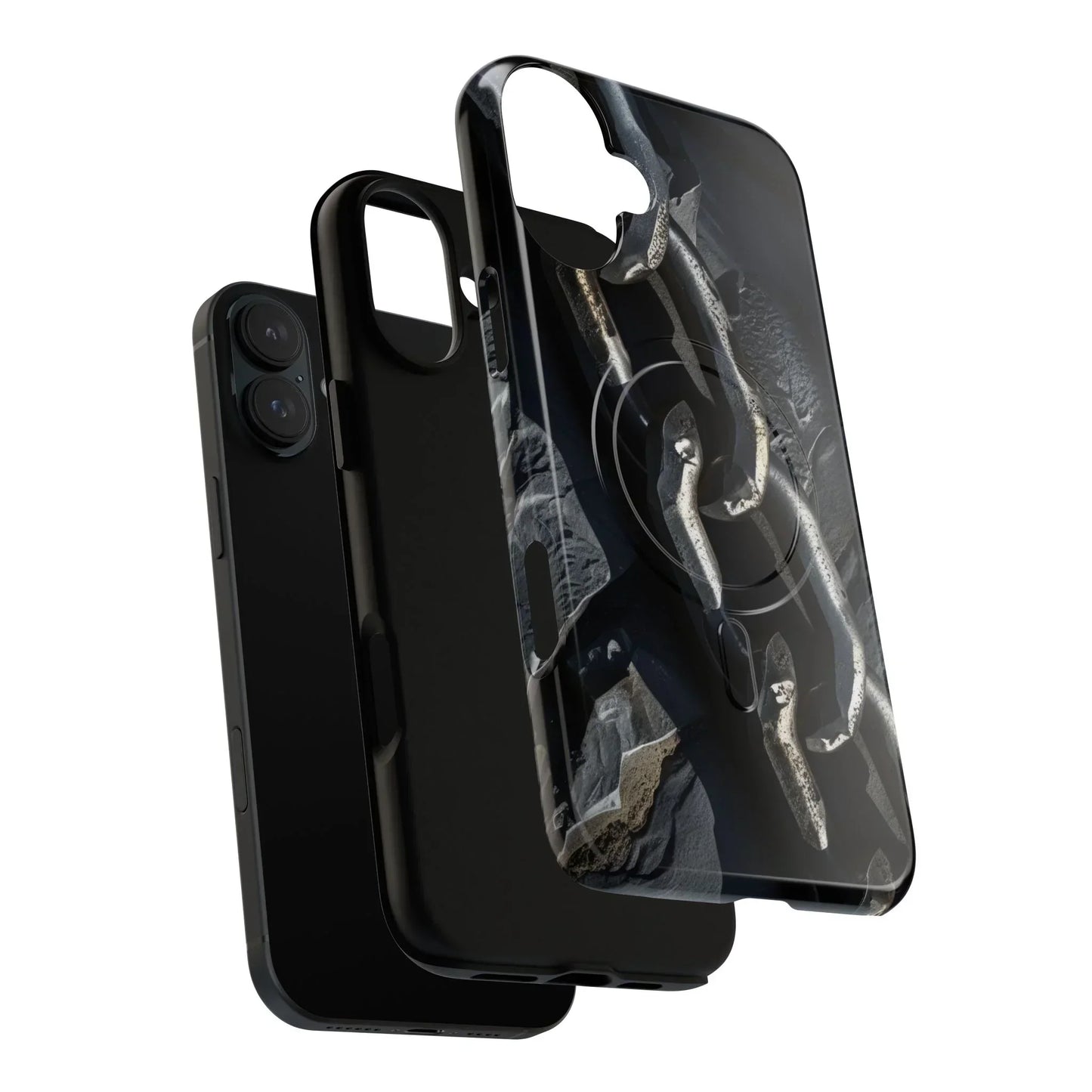 “Iron Chain” Tough Magnetic Phone Case for iPhone 14-16 Models - KarArmDesign