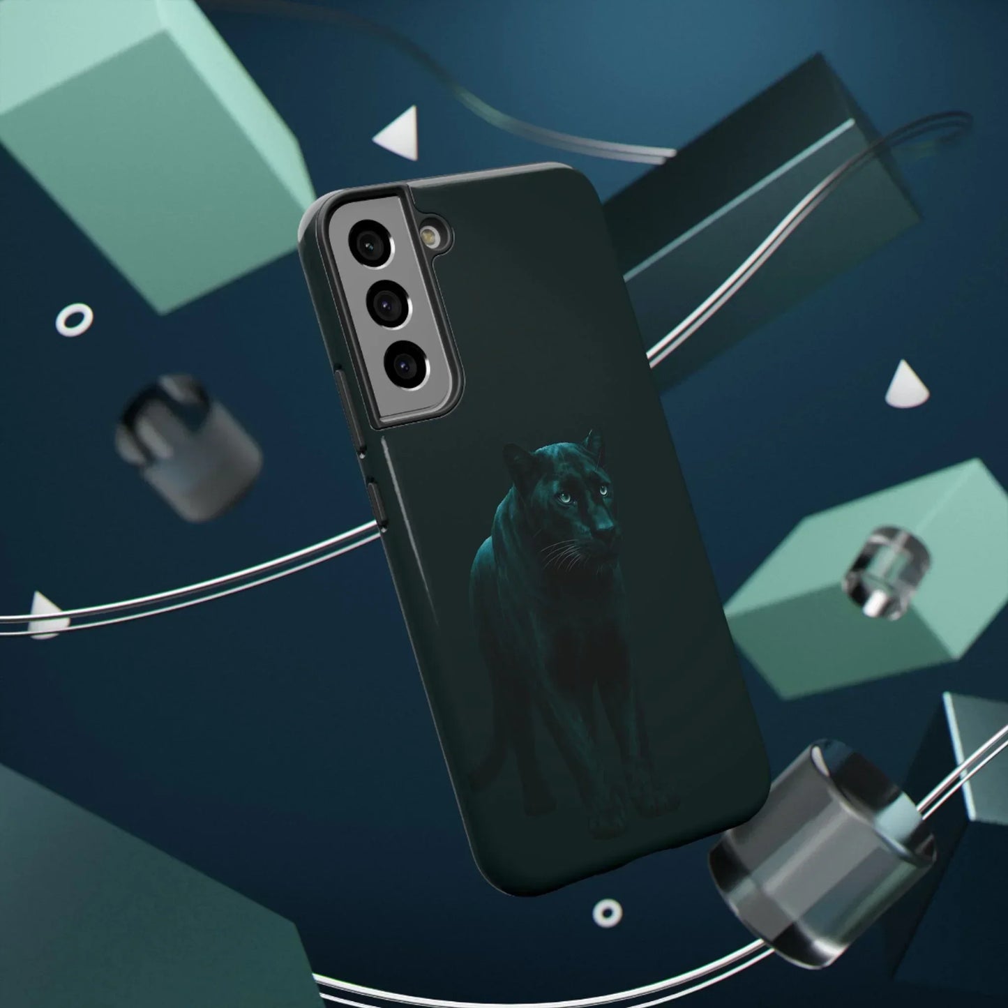 Black Panther Phone Case for iPhone 12-16 and Samsung Galaxy S21-S22 Models - KarArmDesign