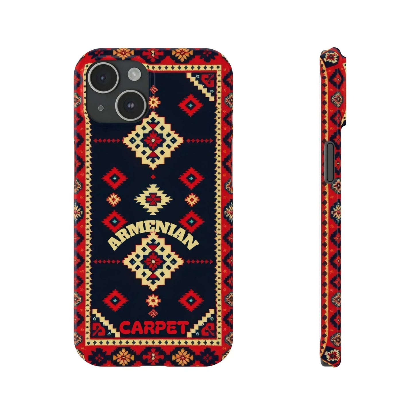 Armenian Carpet Pattern Traditional Ethnic Design Phone Case for iPhone 7-16 Models - KarArmDesign