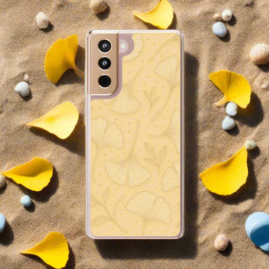 Ginkgo floral phone case for iPhone 12-16 and Samsung Galaxy S21 Models - KarArmDesign