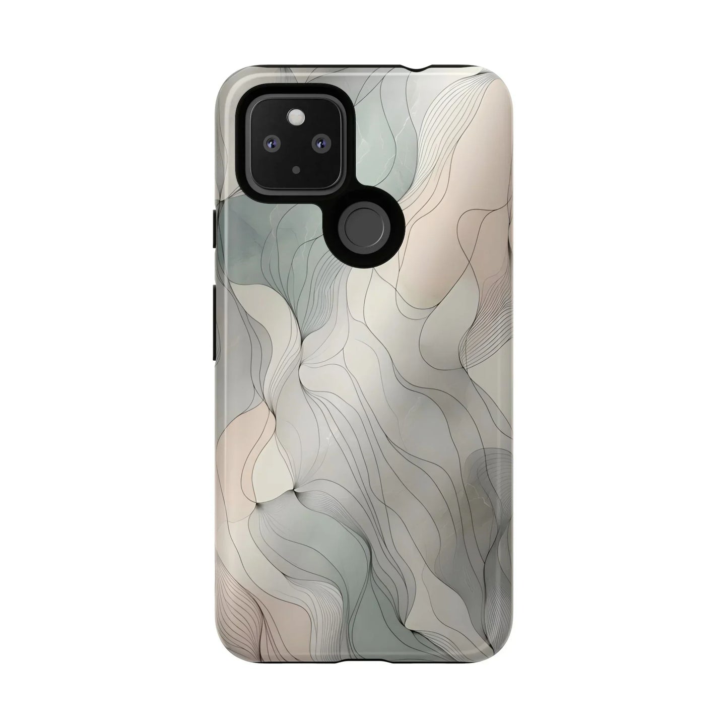 Pastel Wave Phone Case – Minimalist Design for iPhone & Pixel - KarArmDesign