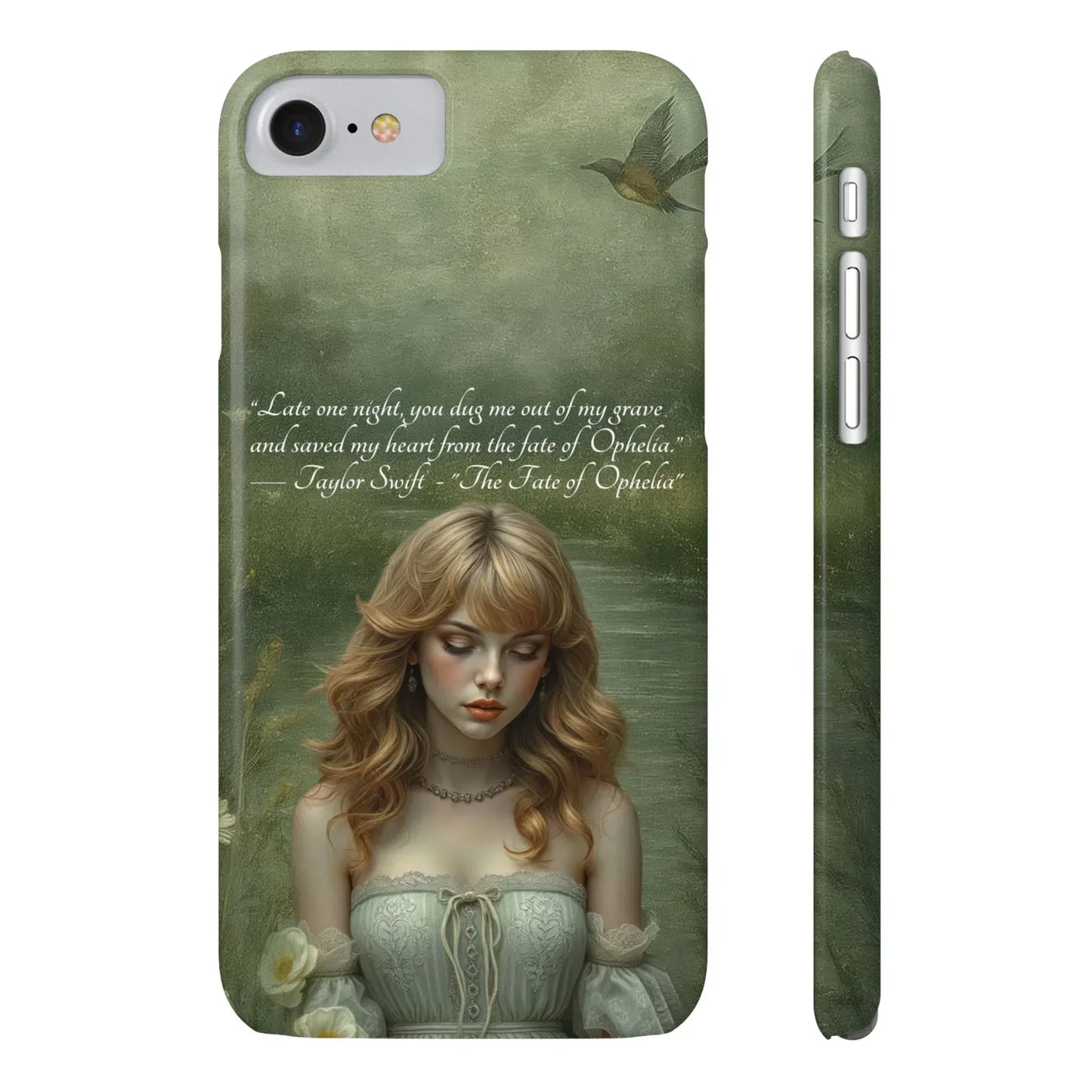 "Melancholic Ophelia" Phone Case for iPhone 7-17 Models - KARARMDESIGN