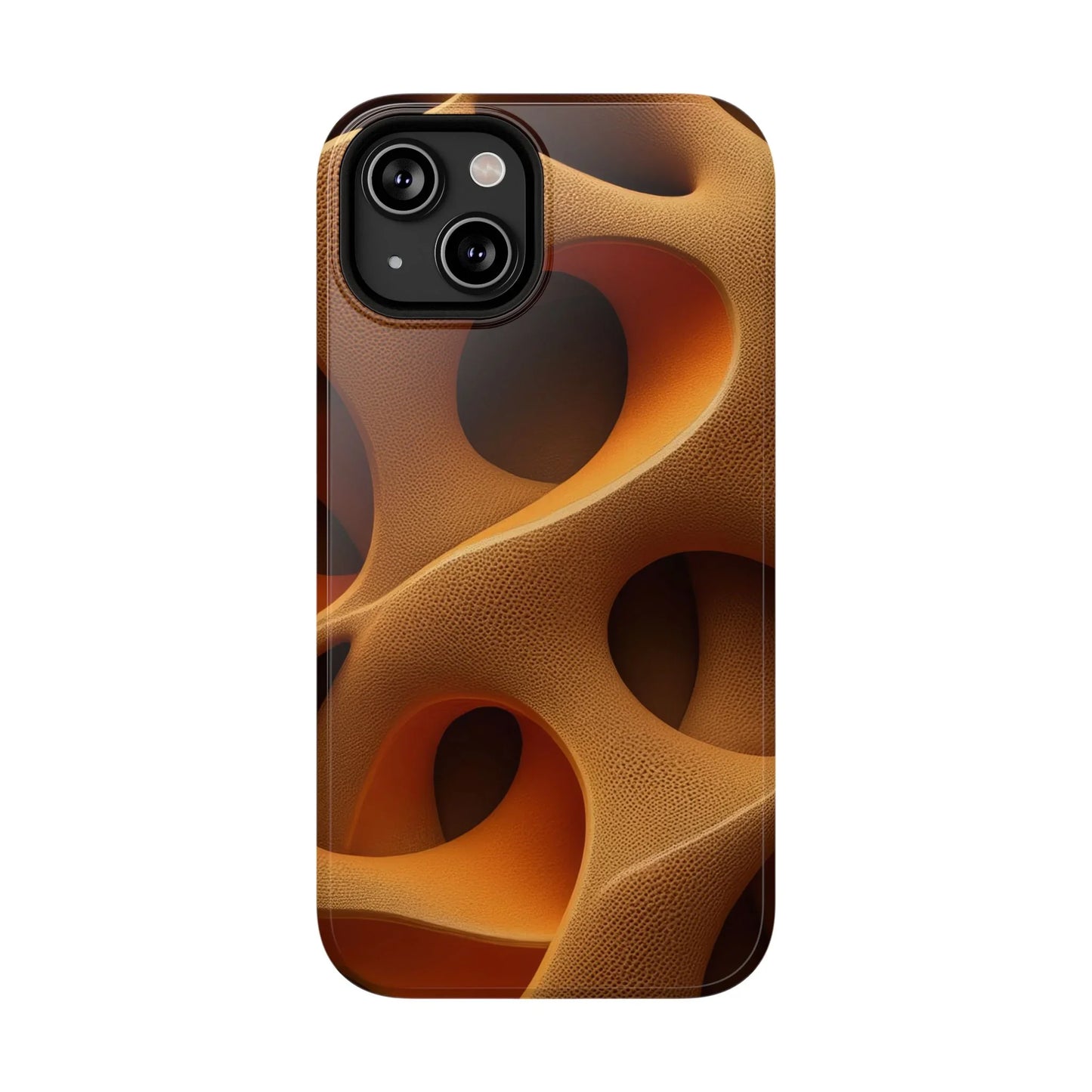 Amber Flow Phone Case for iPhone 11-17 and Samsung Galaxy S21-S22 Models - KarArmDesign