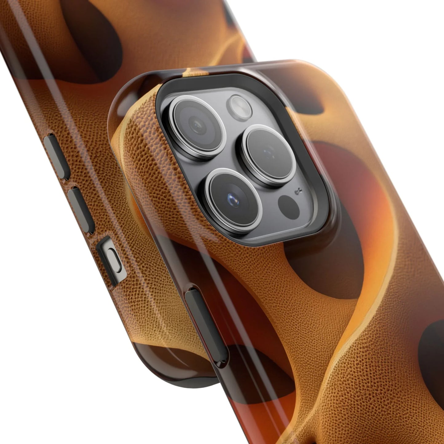 Amber Flow Phone Case for iPhone 11-17 and Samsung Galaxy S21-S22 Models - KarArmDesign