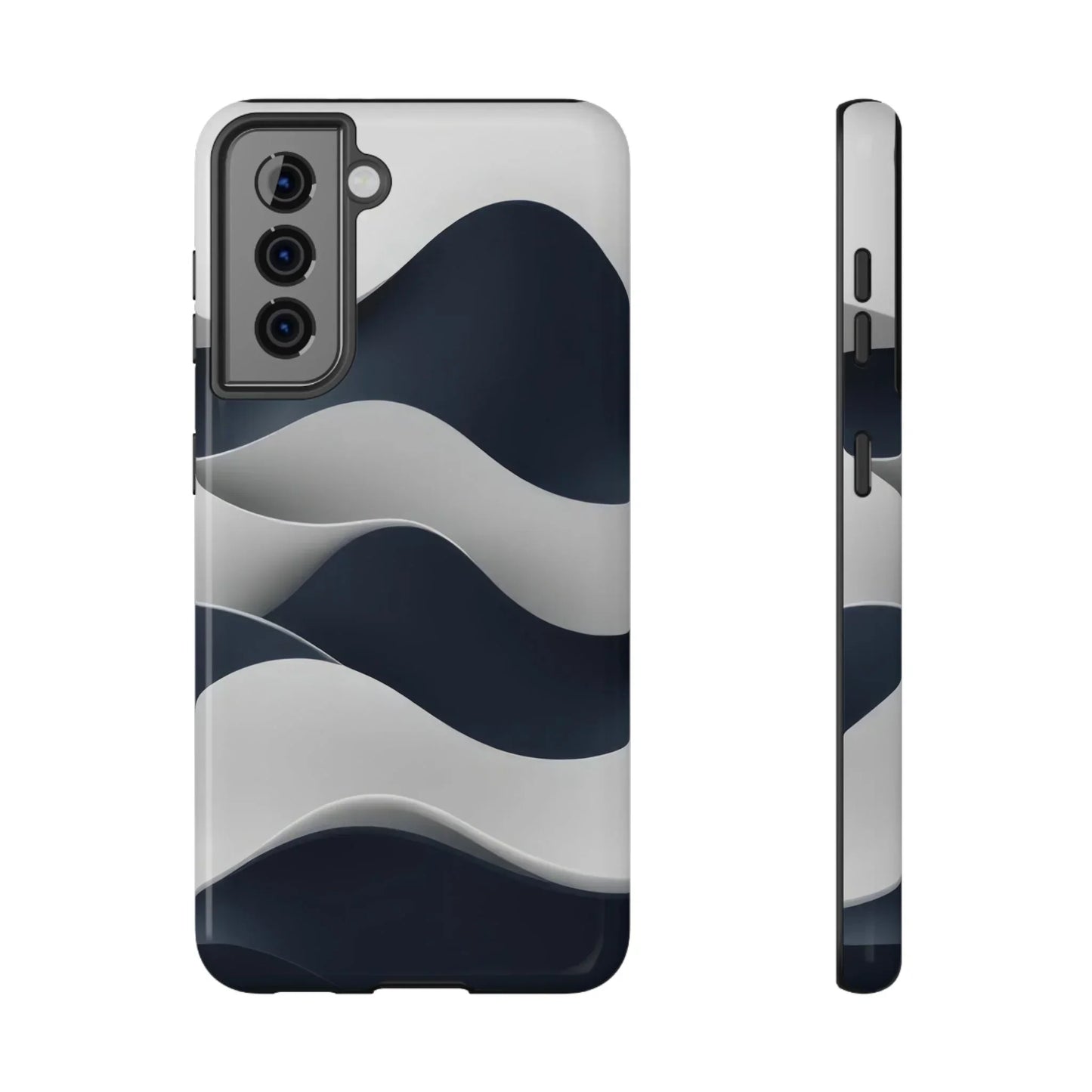 Ocean Flow Phone Case for iPhone 11-17 and Samsung Galaxy S21-S22 Models - KARARMDESIGN